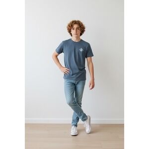 VEECE The Gradients Men's Heather Blue Short Sleeve T-Shirt, Size L, NWT